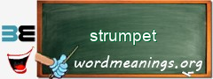 WordMeaning blackboard for strumpet